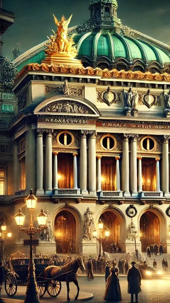 ai character: Palais Garnier background