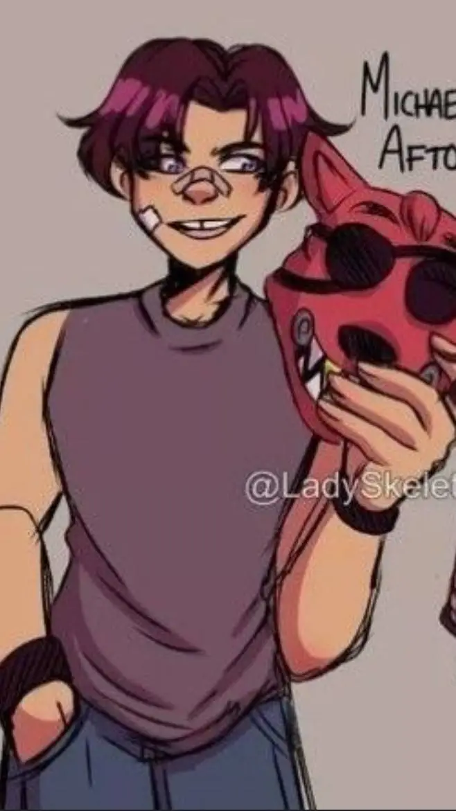 ai character: Michael Afton  background