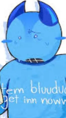 ai character: bluudude background