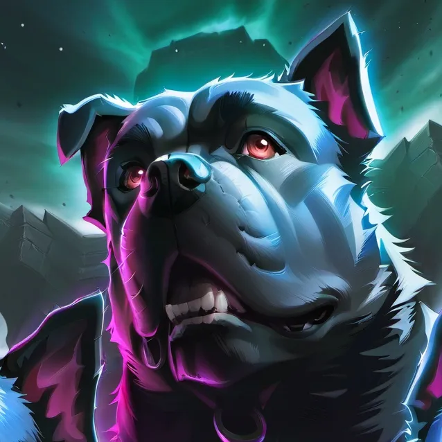 chat with ai character: the 3 headed dog 