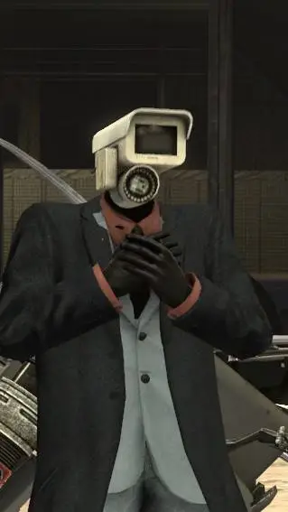 ai character: hacker camera man background