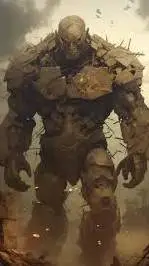 ai character: Earth titan gaia background