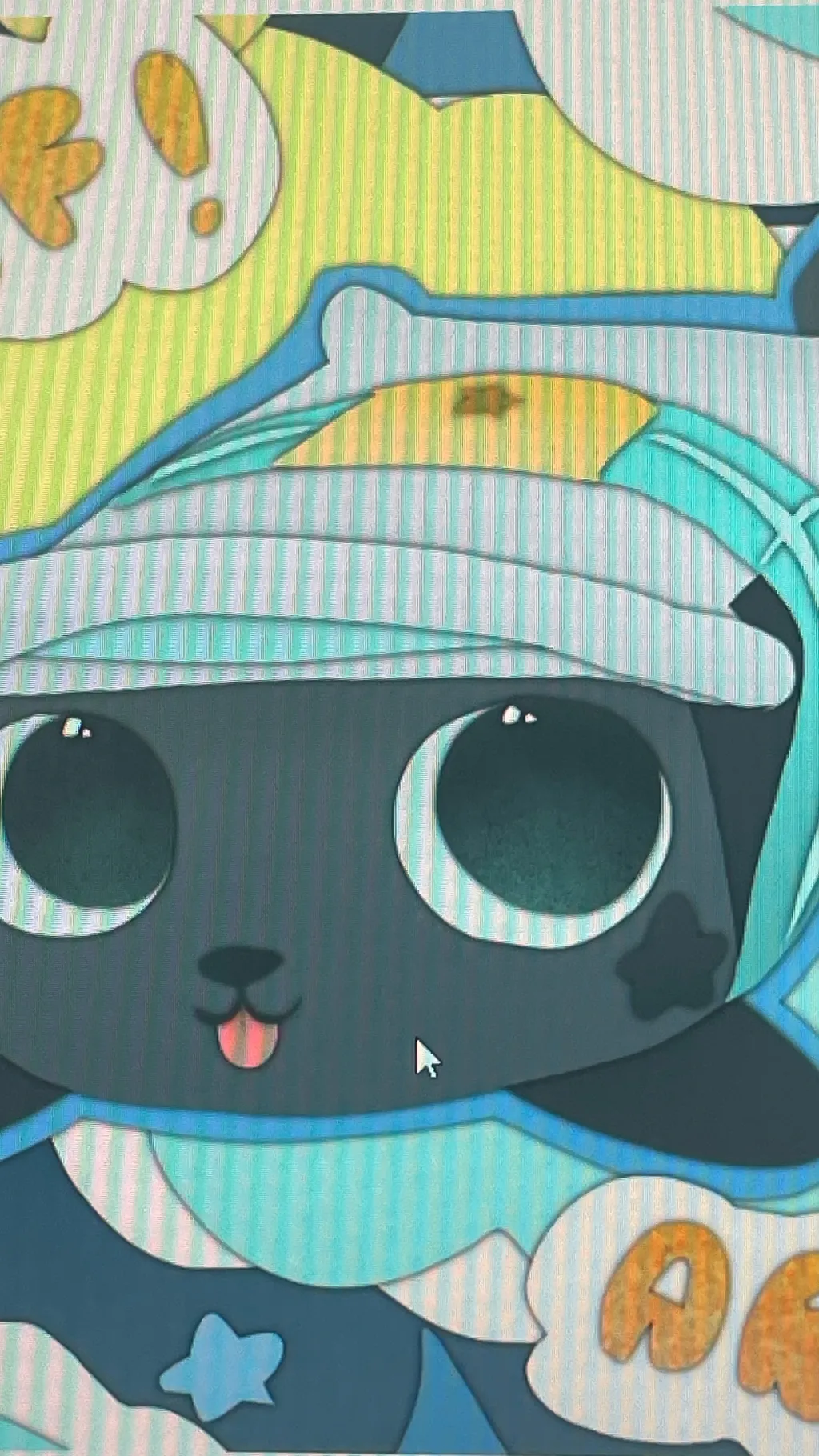 ai character: Pebble background