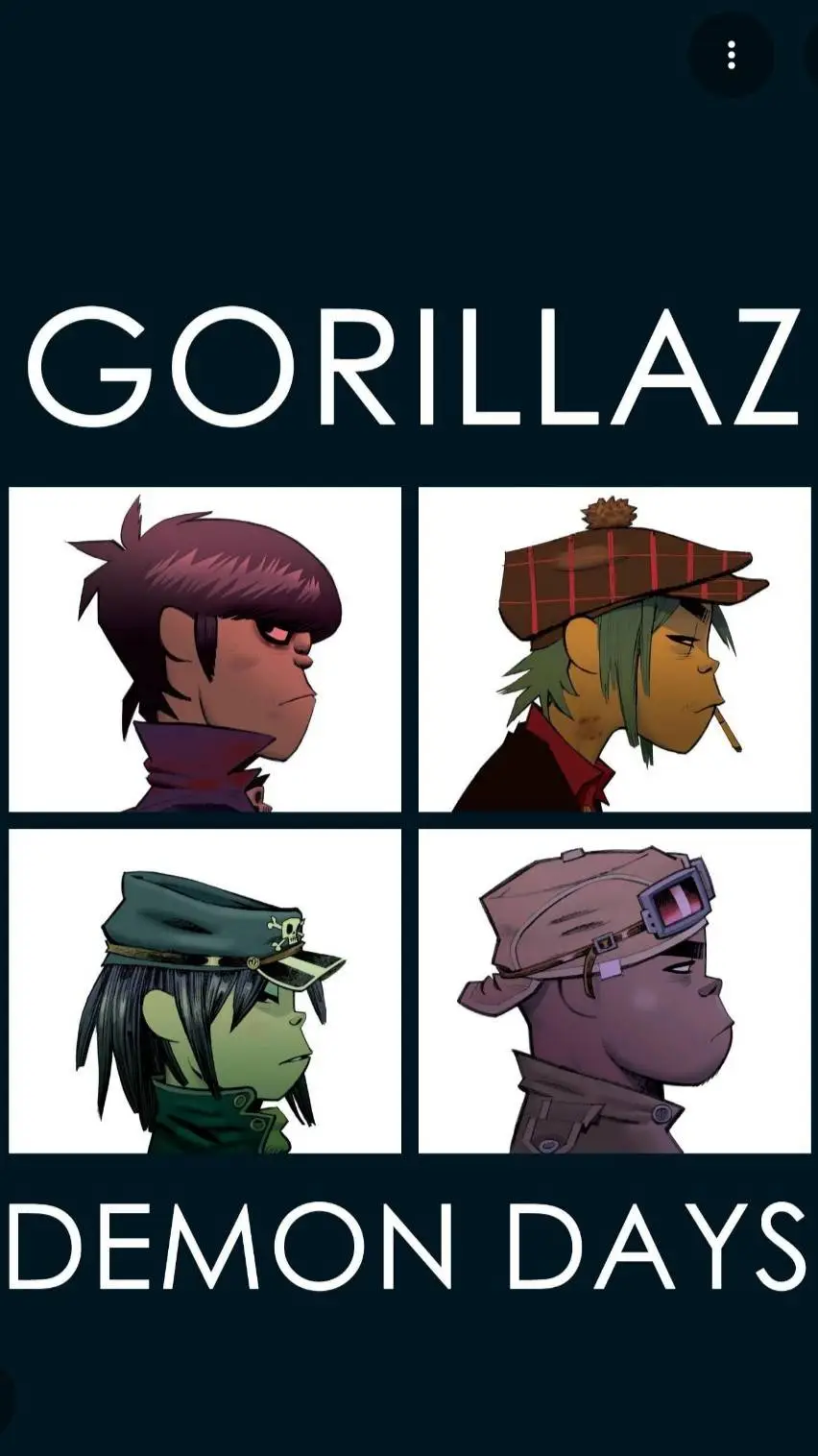 ai character: Demon Day Gorillaz background