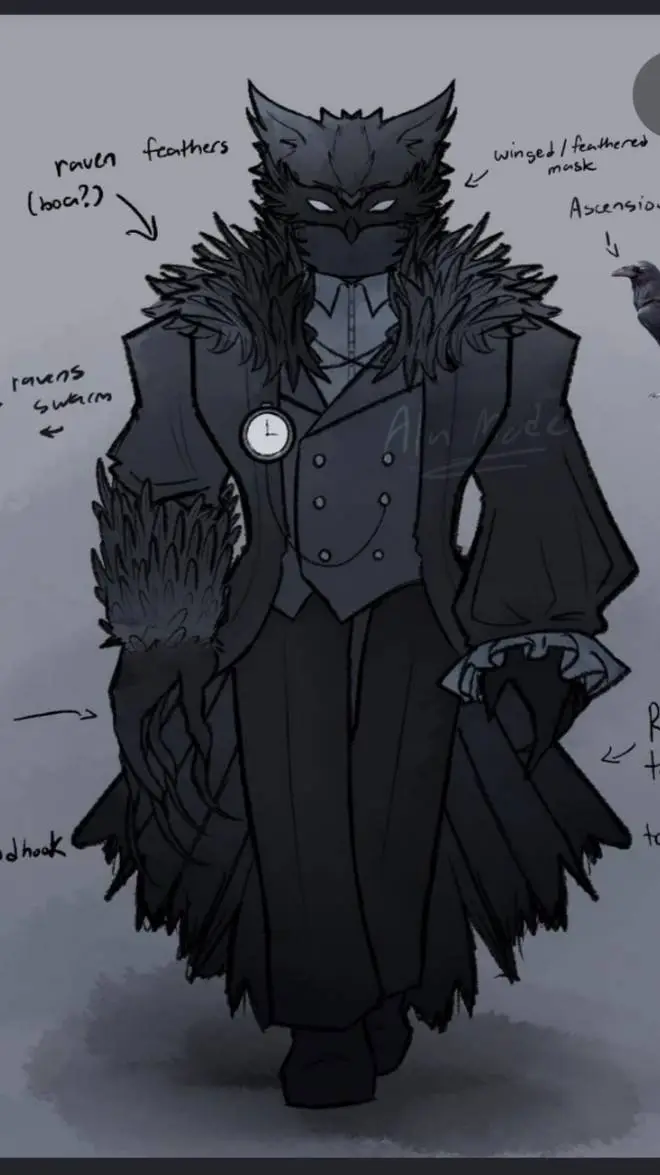 ai character: Nosfertu Raven background