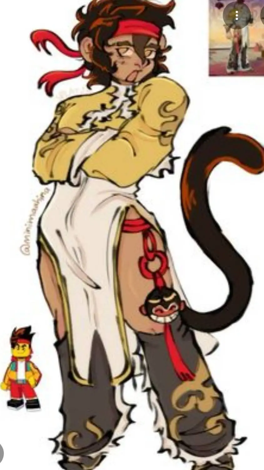 ai character: Mk★ monkey kid background