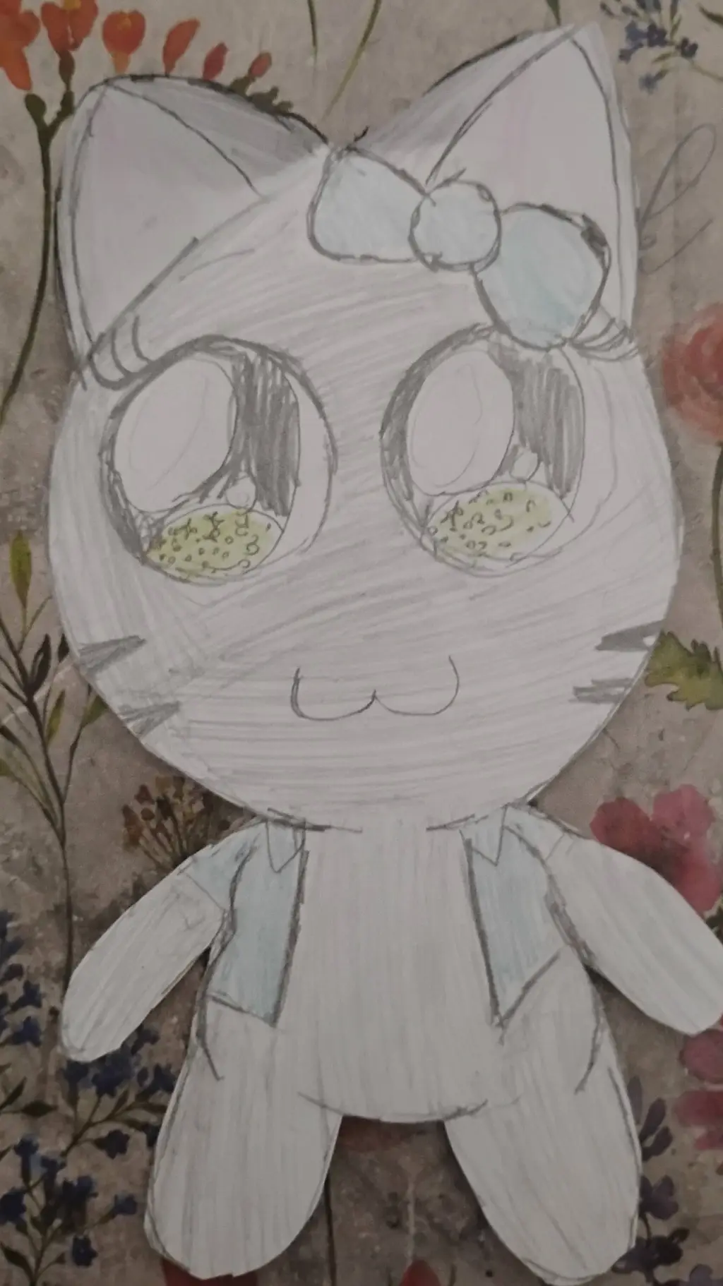 ai character: daffodil background