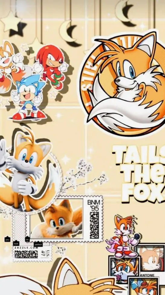 ai character: TAILS <3 background
