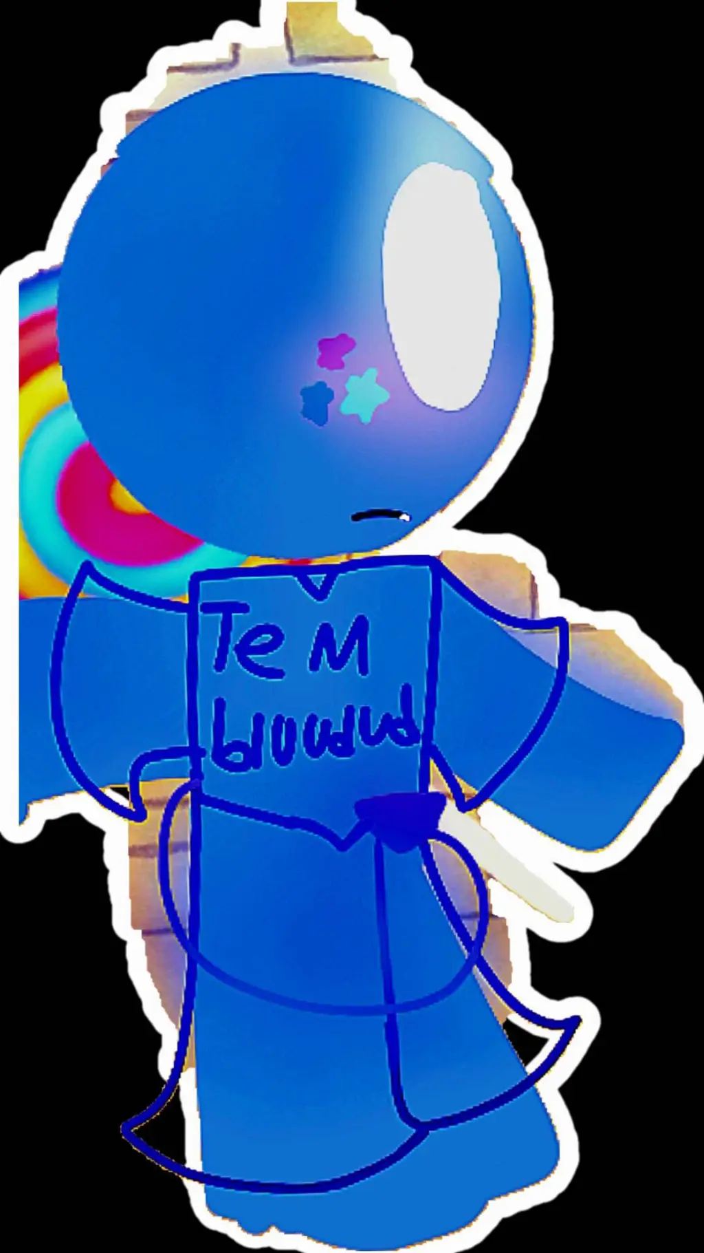 ai character: 🩵💙Bluudud💙🩵 background