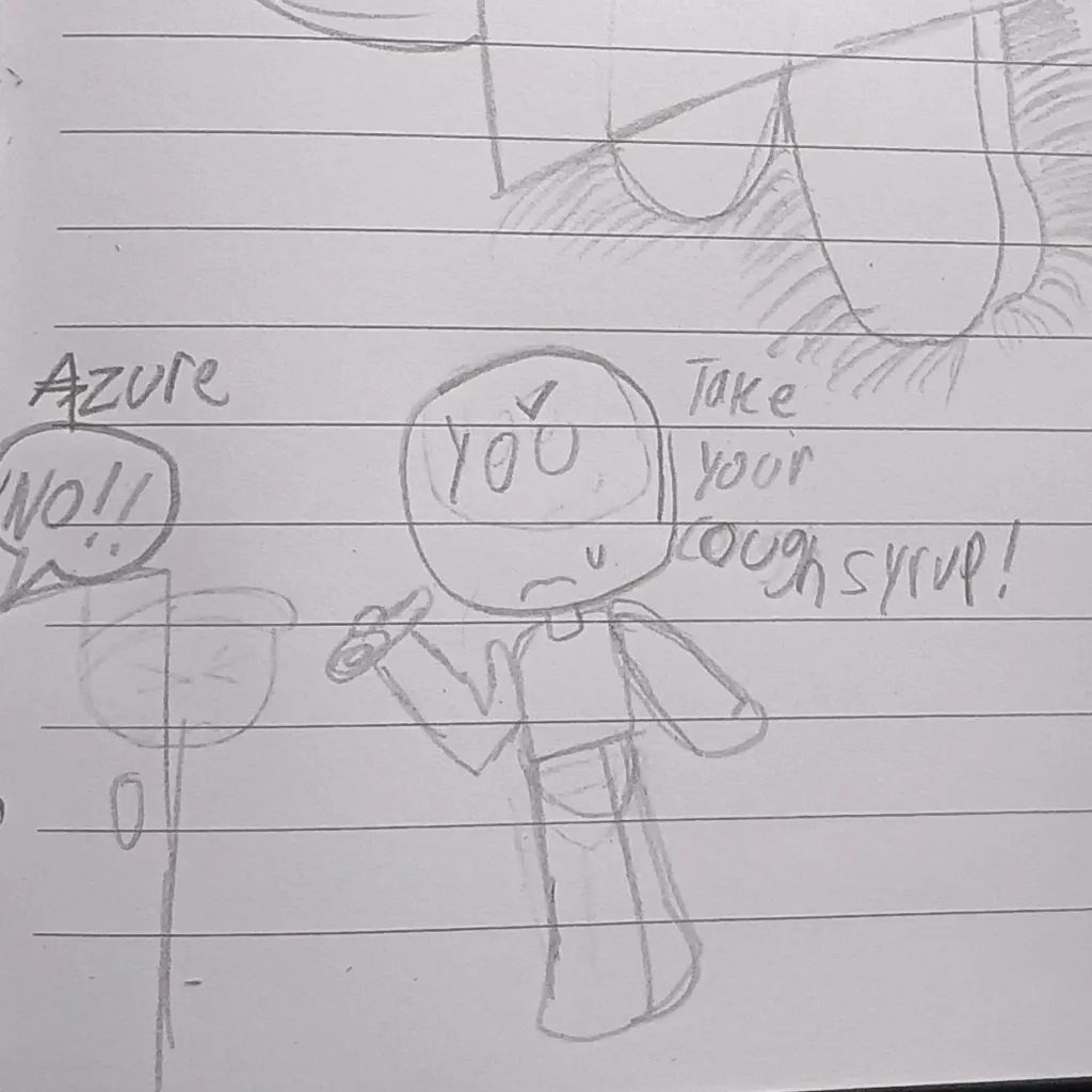 chat with ai character: Azure is sick?!