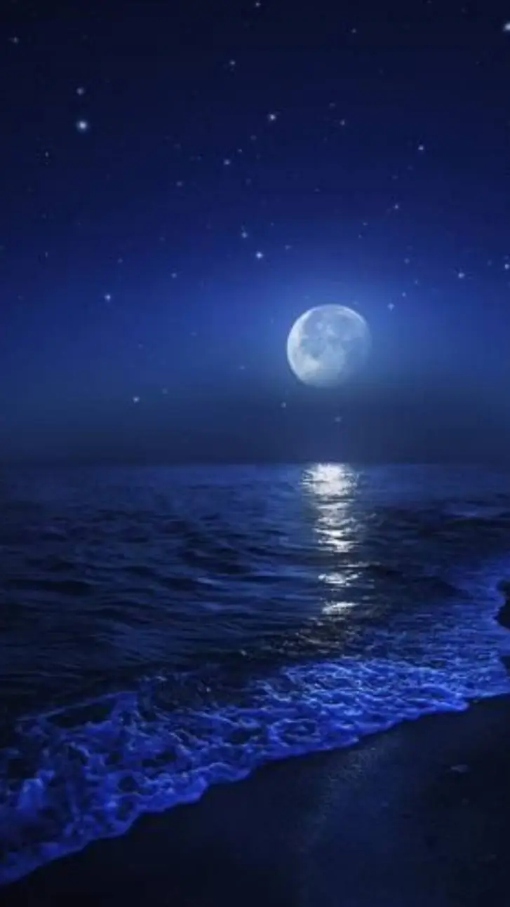 ai character: moon background