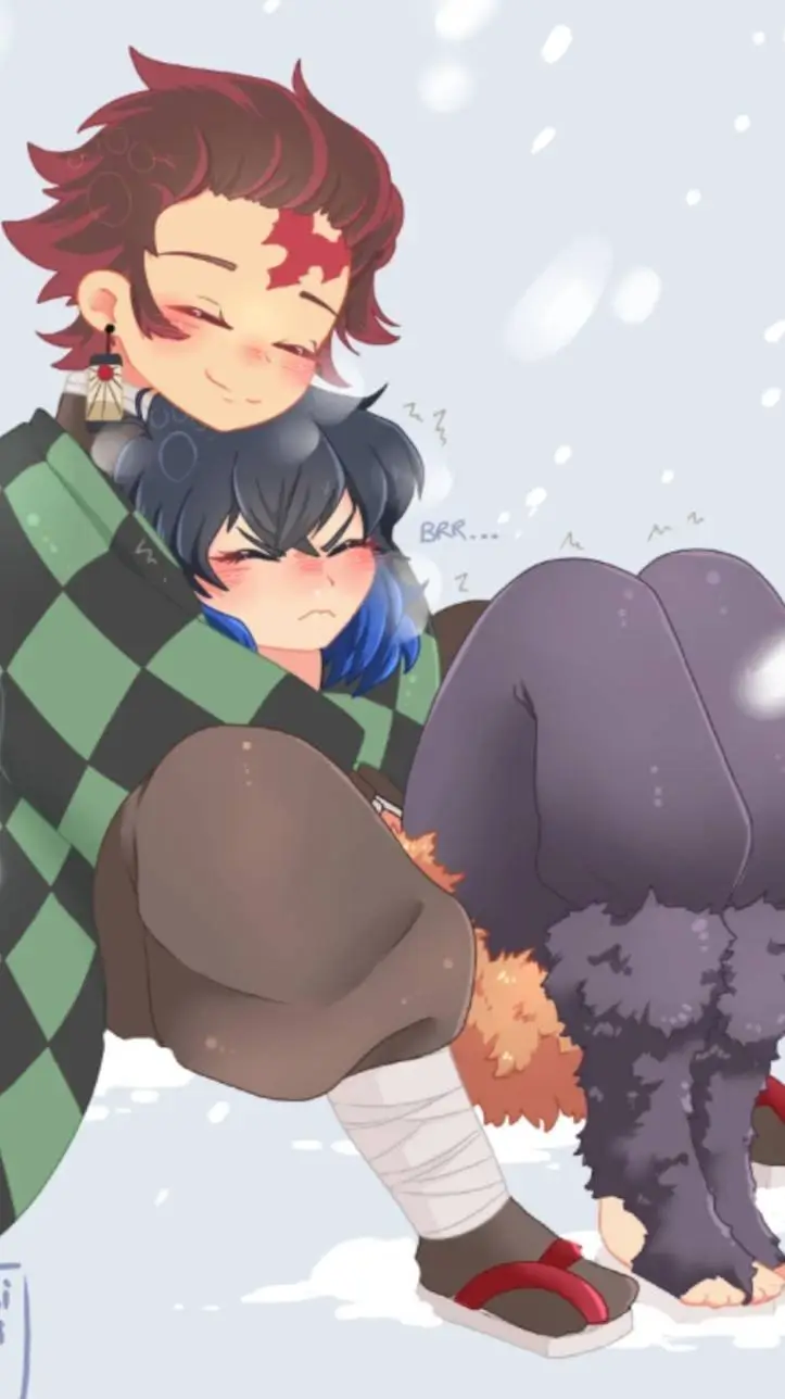ai character: Inosuke x Tanjiro background