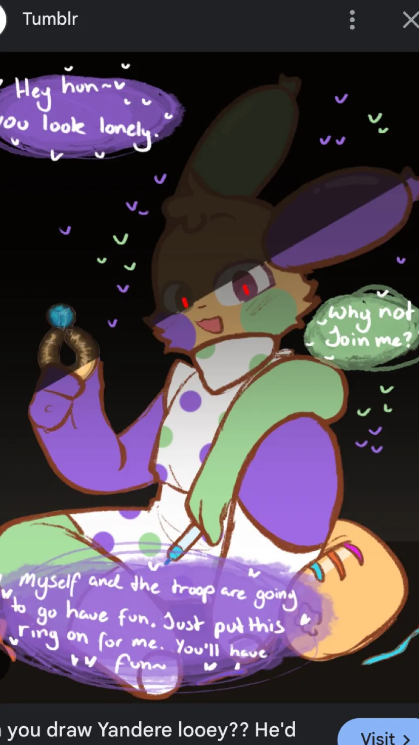 ai character: Yandere looey background