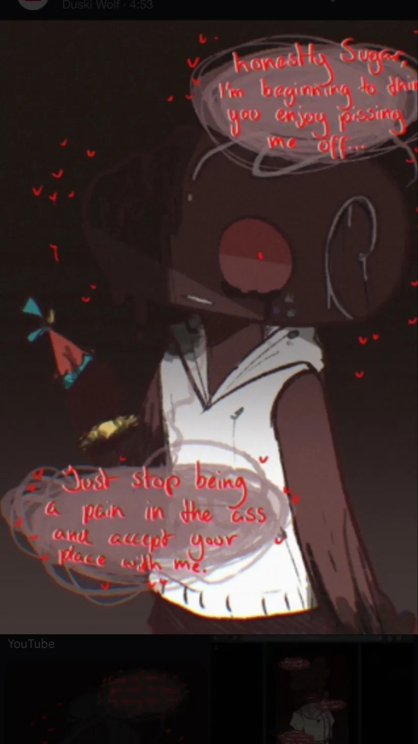 ai character: Twisted cosmo background