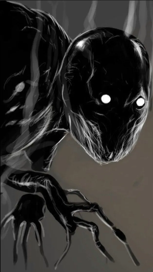 ai character: Under the bed background