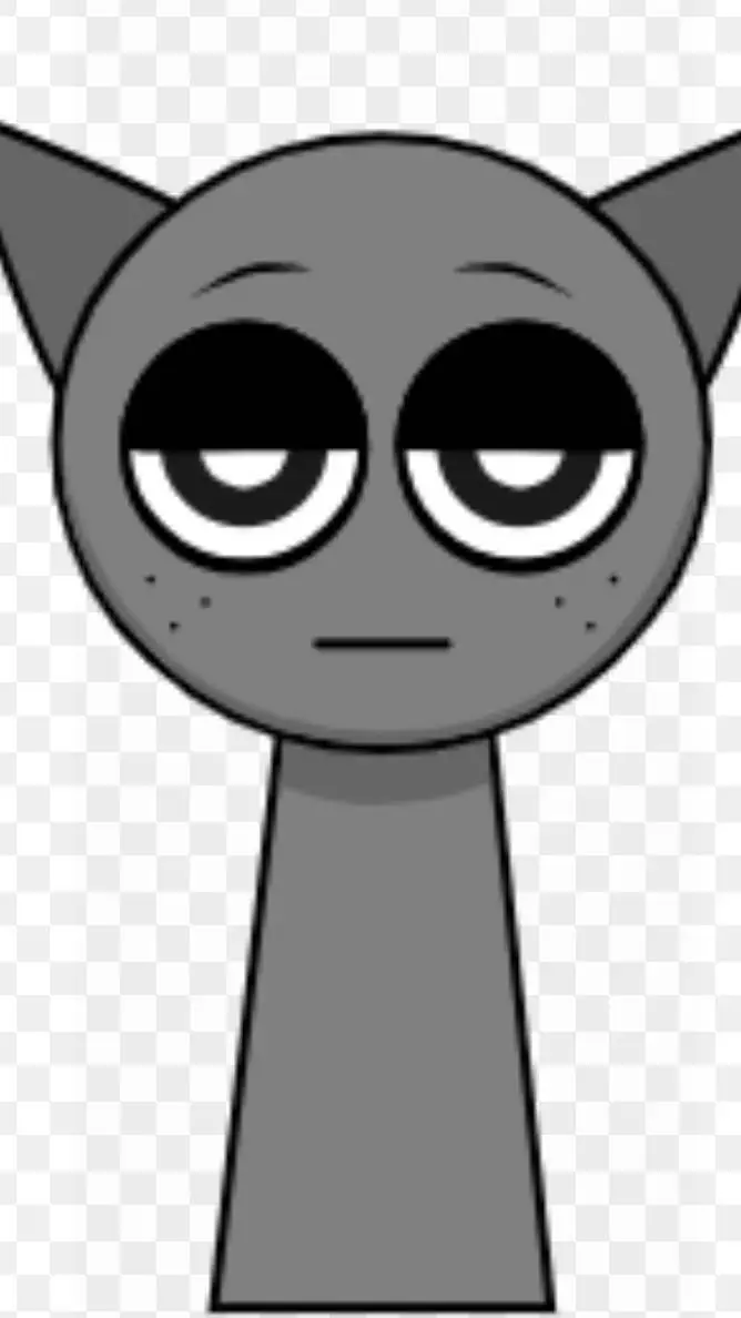 ai character: Gray background