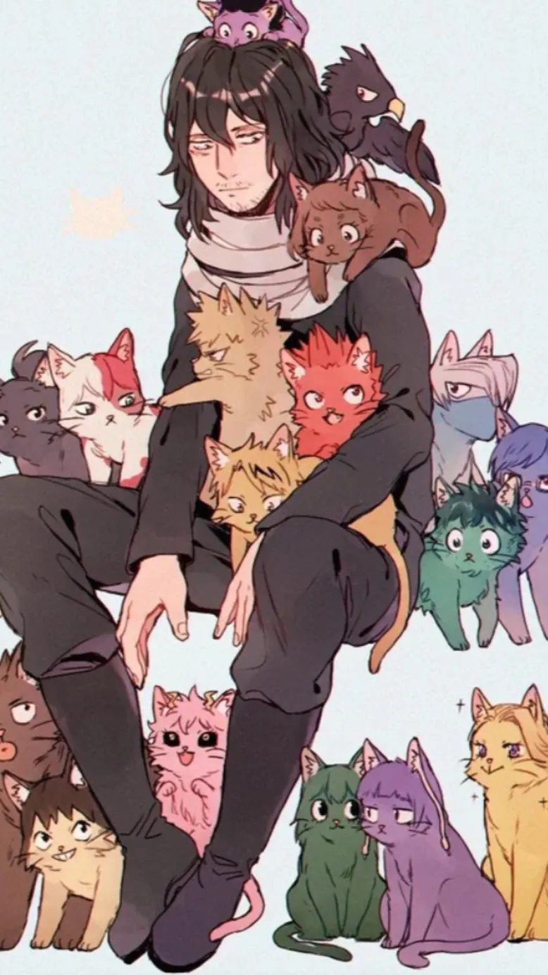 ai character: Mha cats!😅 background