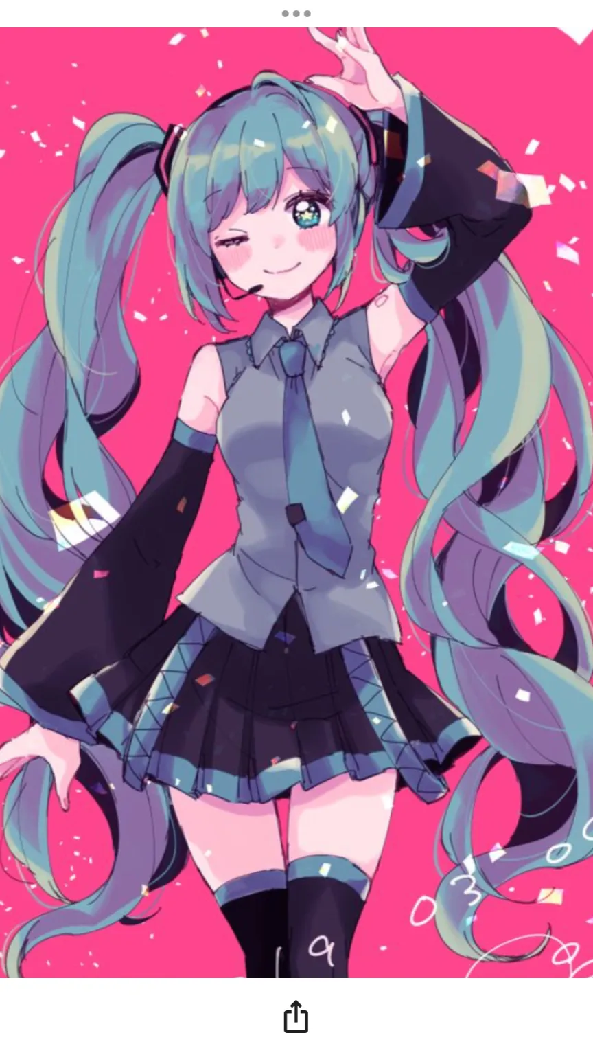 ai character: Miku background
