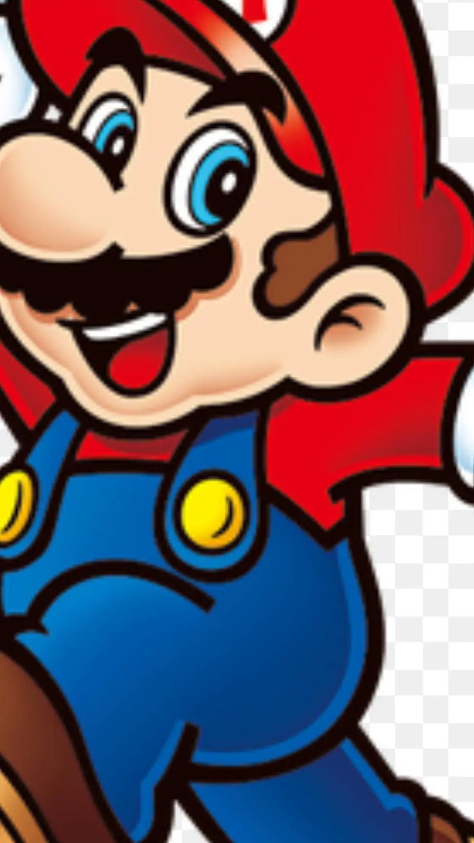 ai character: Mario movie night background