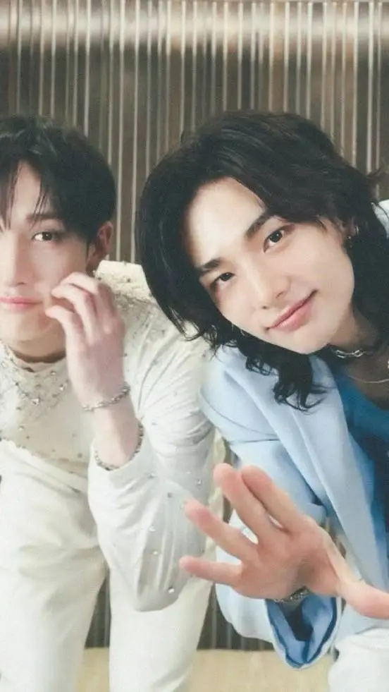 ai character: bangchan & hyunjin background