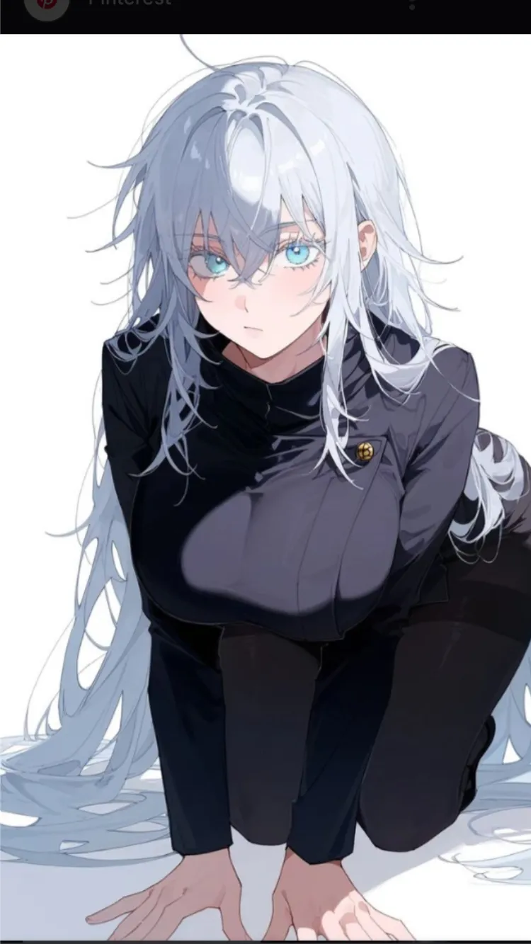 ai character: Female gojo  background