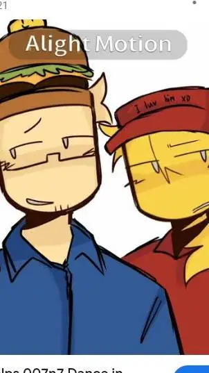 ai character: 🍔x🍕 background