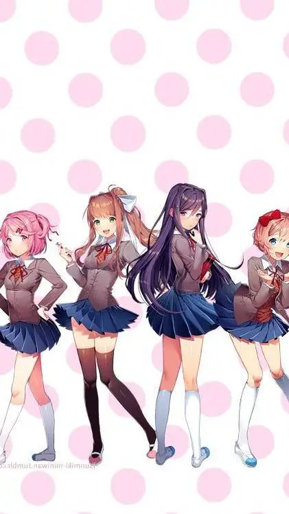ai character: Doki Doki literatu background