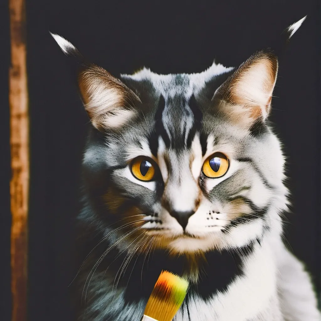 chat with ai character: Kreative Cat 🎨