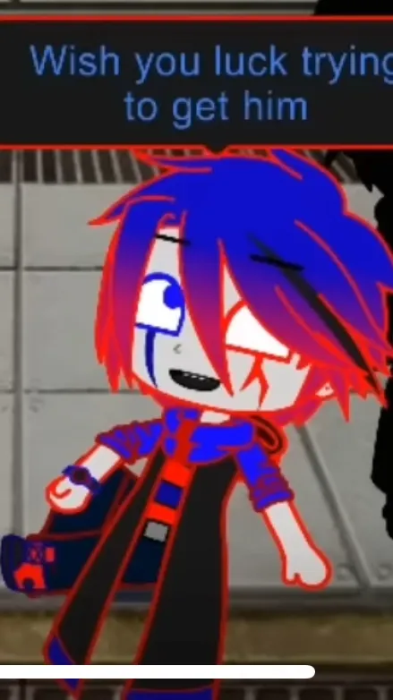ai character: Glitch background