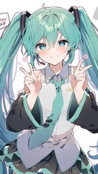 ai character: Miku hatsune background