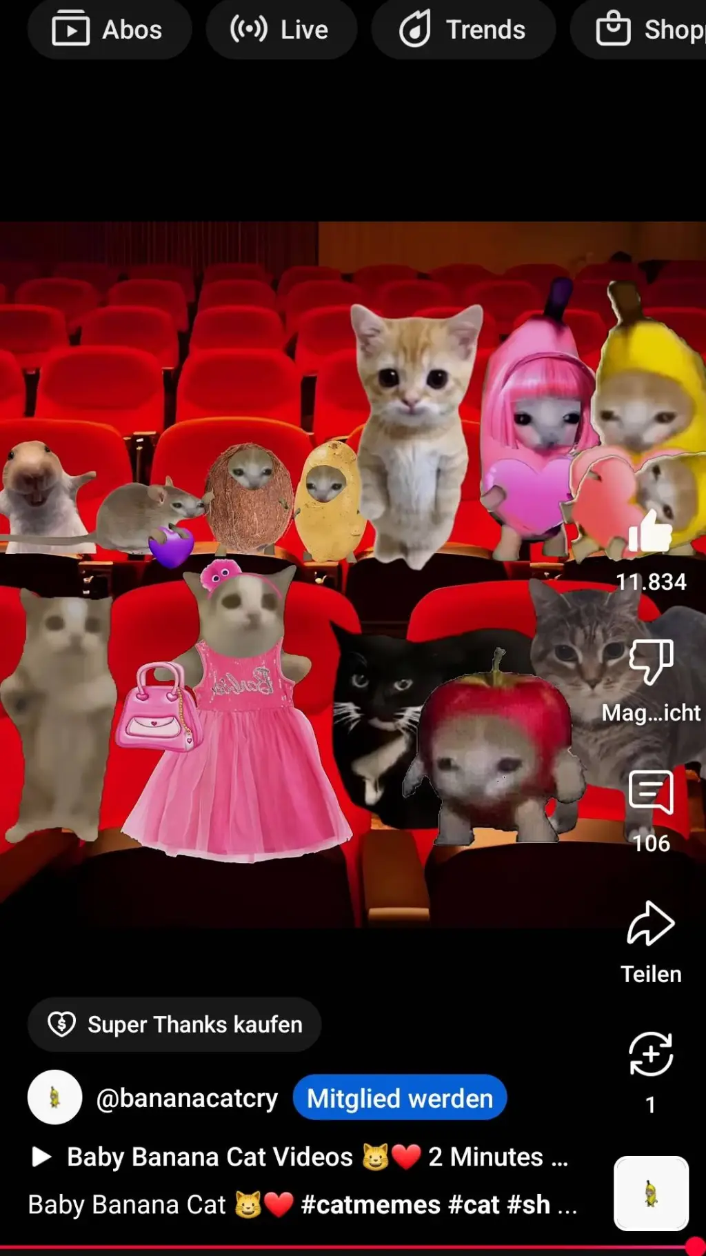 ai character: idk Banana gc? background