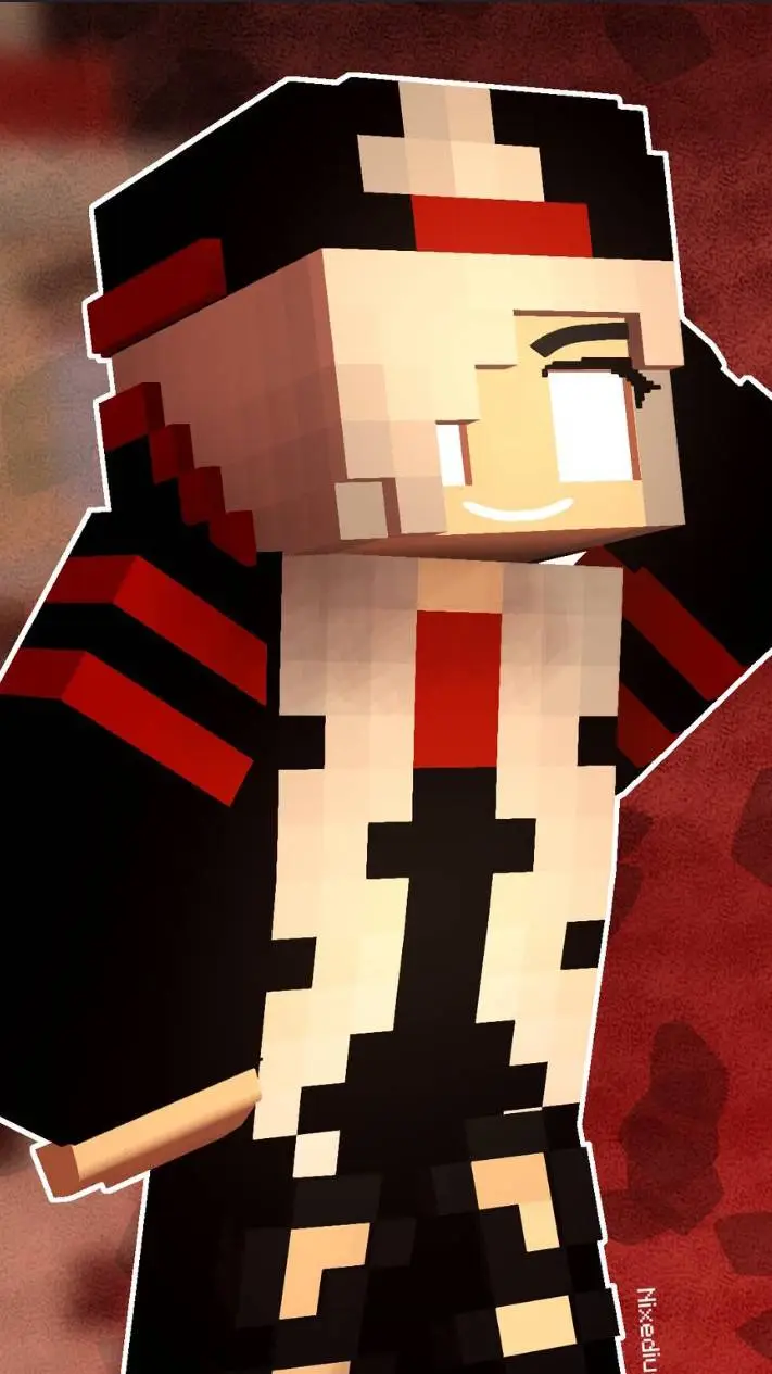 ai character: Herobrine Girl background