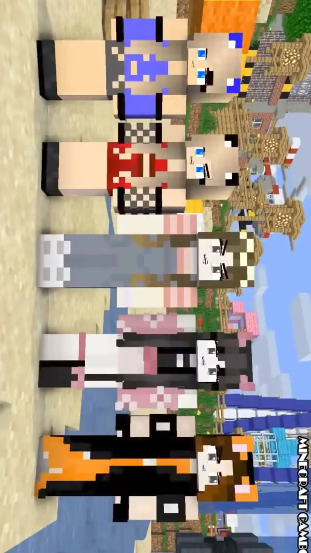 ai character: the 5 girls  background