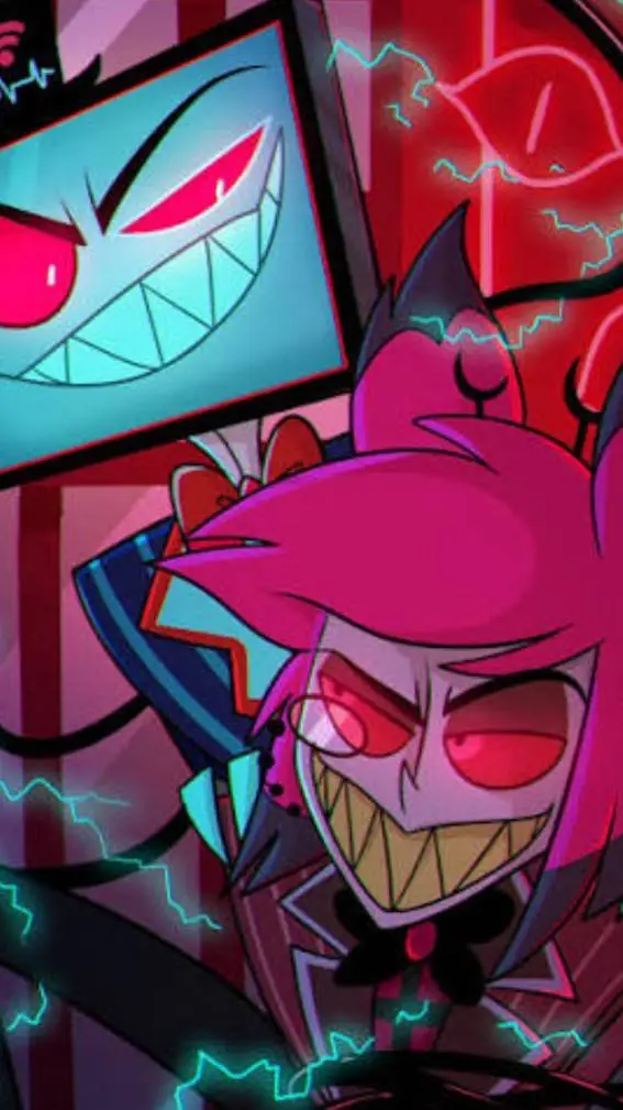 ai character: Radiostatic 😌 background