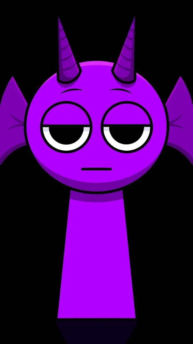 ai character: Durple background