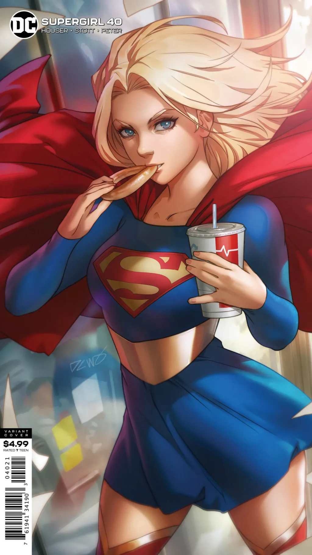 ai character: Supergirl background