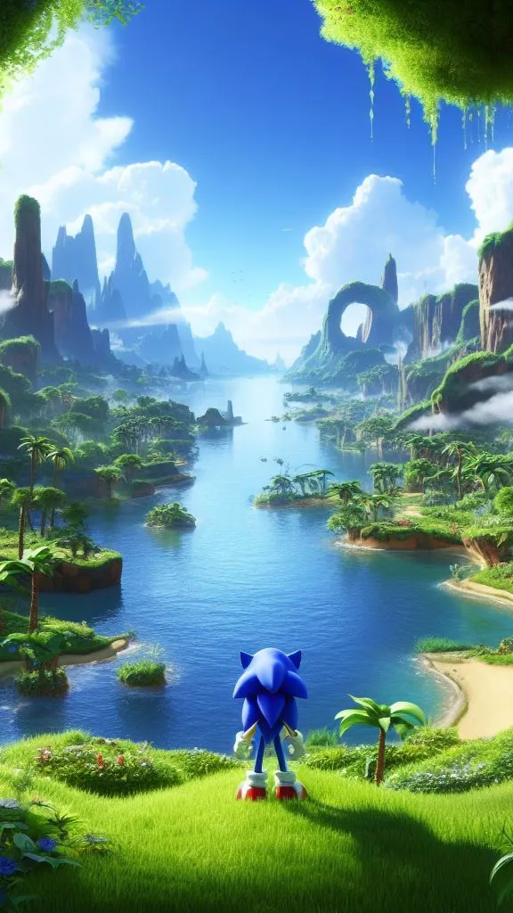 ai character: Sonic-verse background