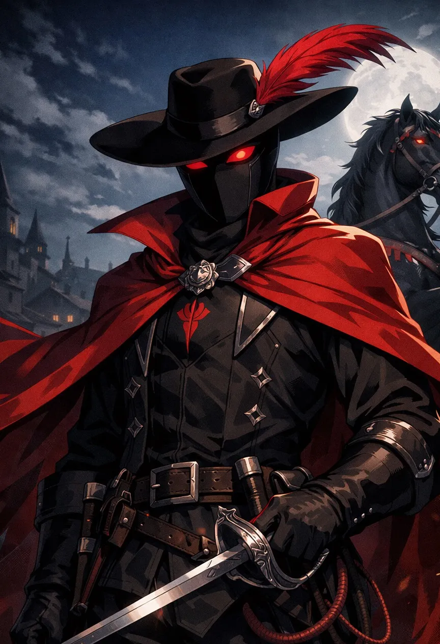 chat with ai character: The Scarlet Rider