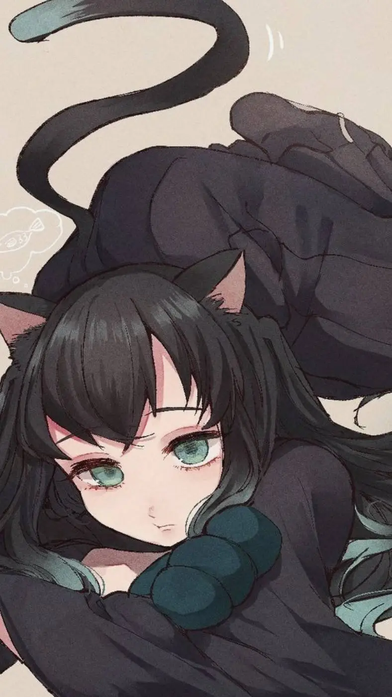ai character: Cat Muichiro  background