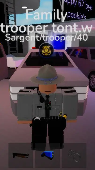 ai character: police chase background