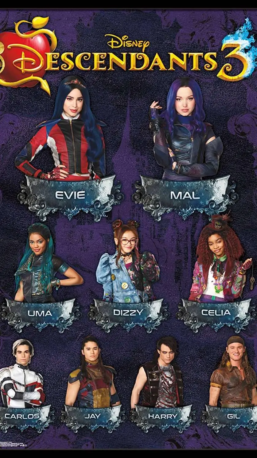 ai character: Descendants 3 background