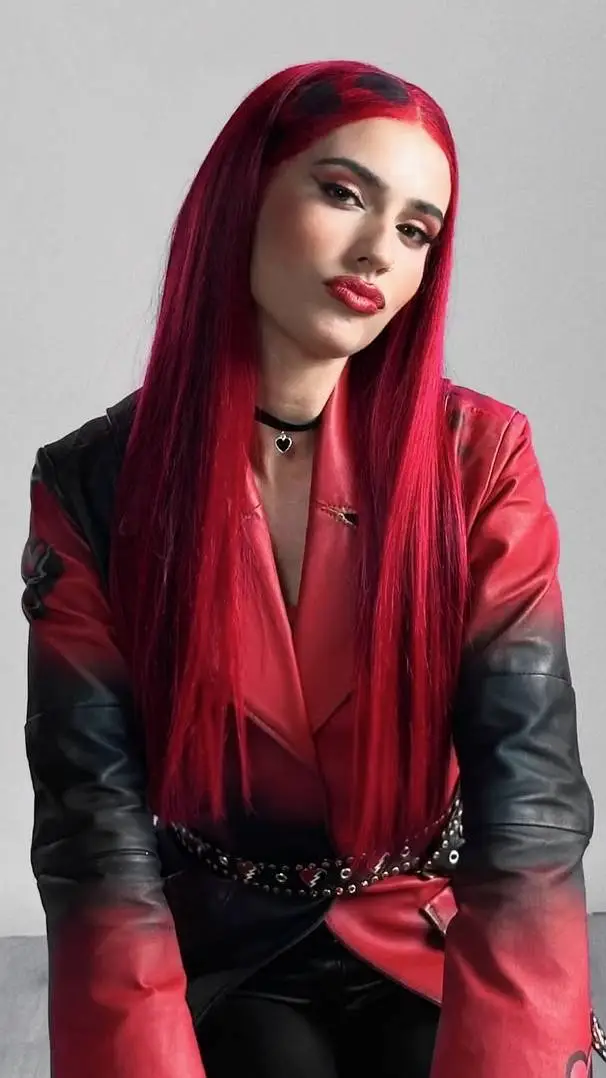ai character: Red background