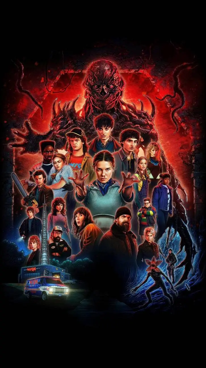 ai character: Stranger Things  background