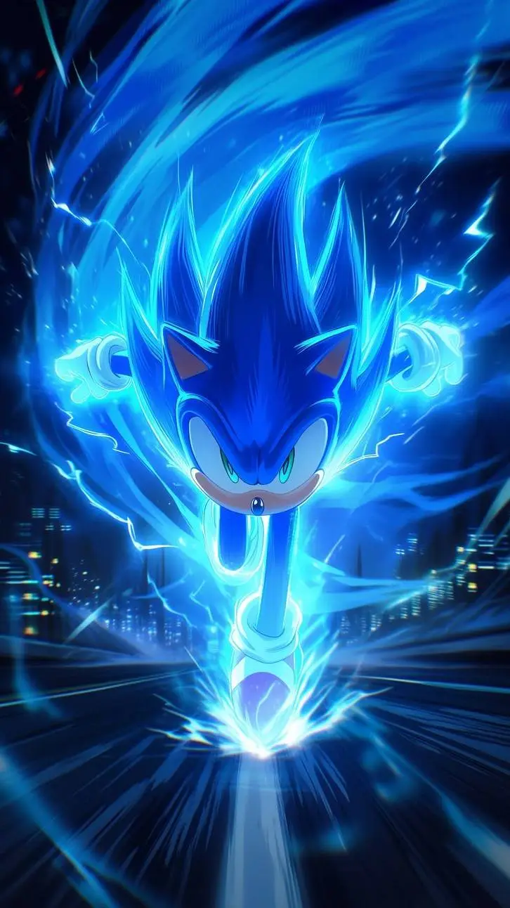 ai character: Sonic the hedgehog background