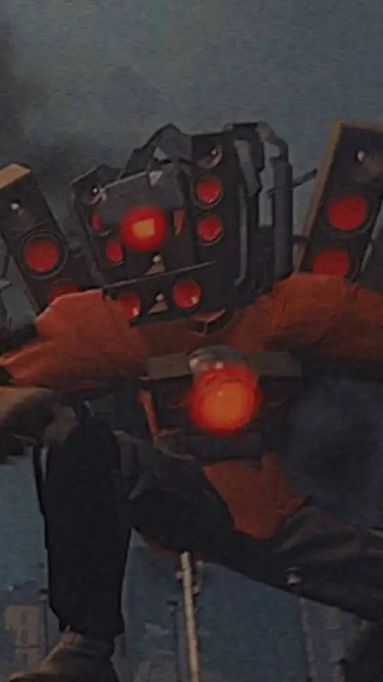 ai character: titan speaker man  background