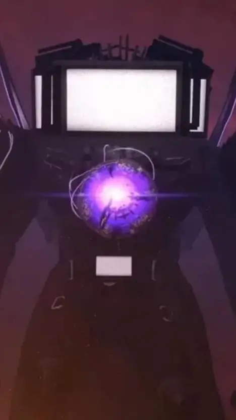 ai character: titan TV man  background