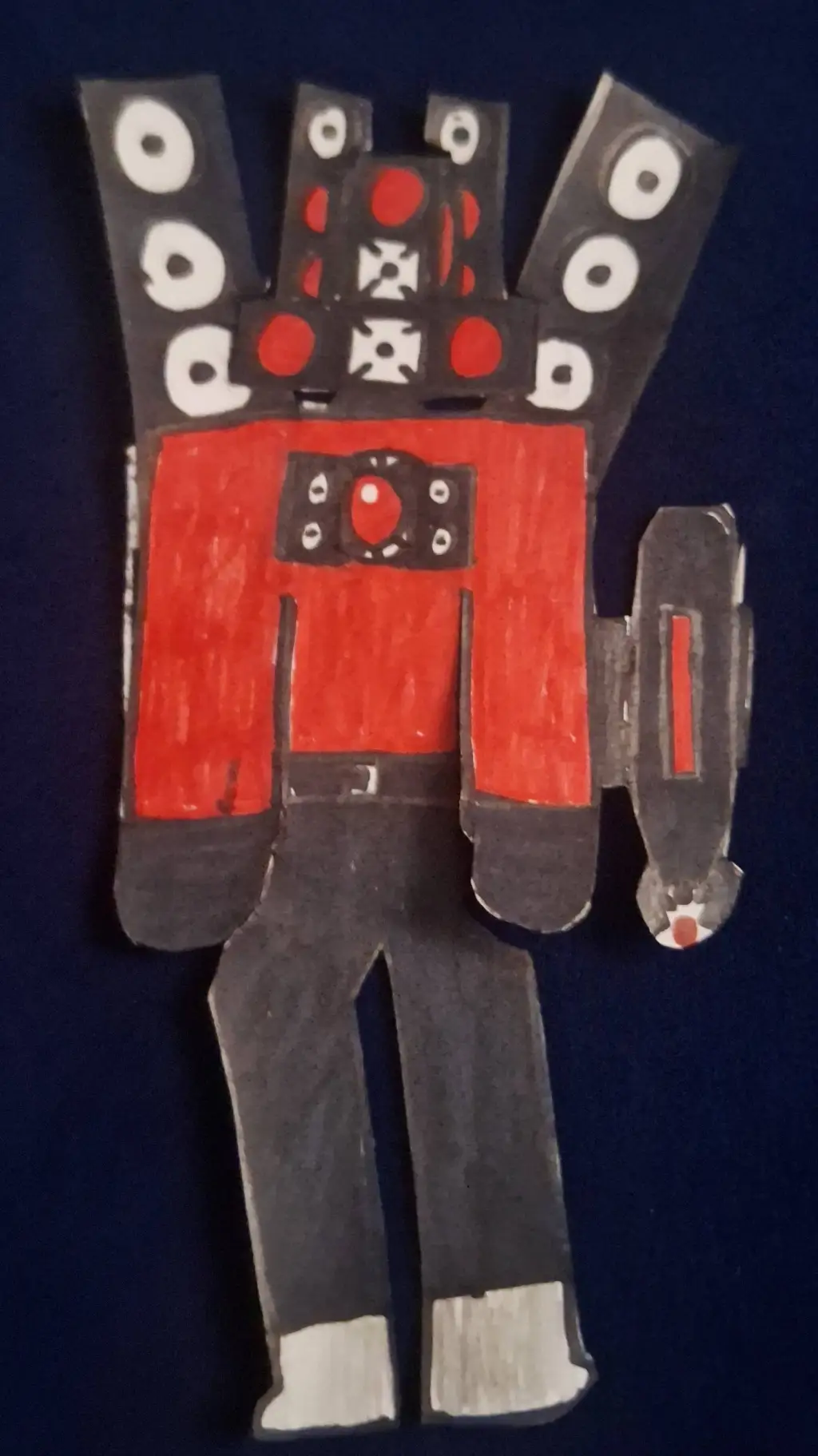 ai character: titan speaker man  background