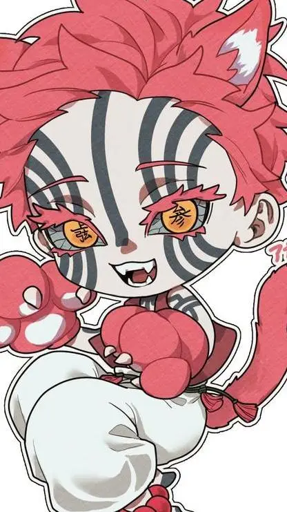 ai character: cat Akaza background