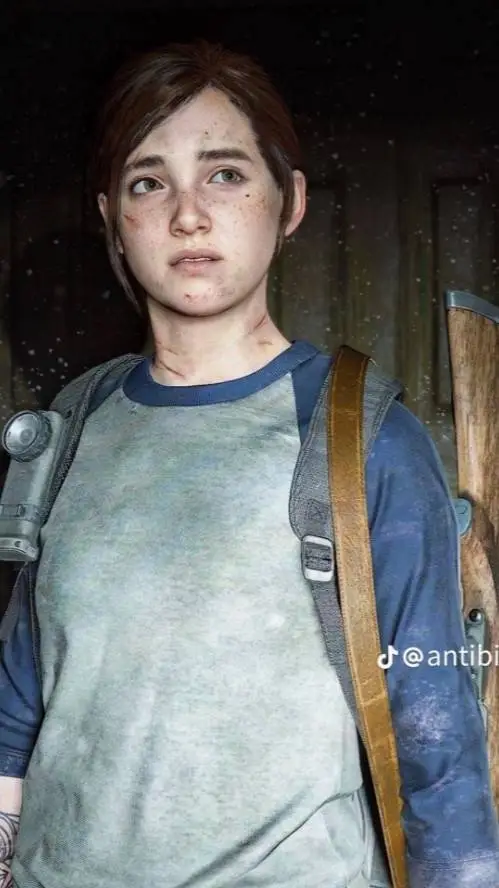 ai character: Ellie Williams  background