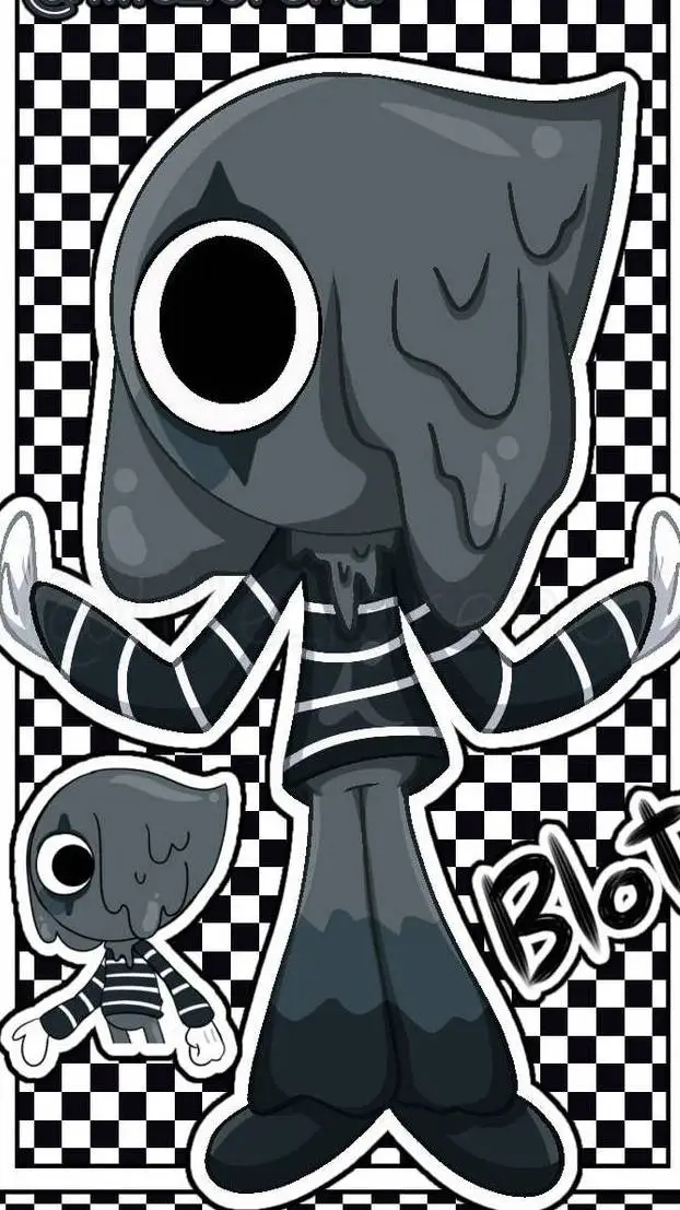 ai character: Blot⚫🏳 background